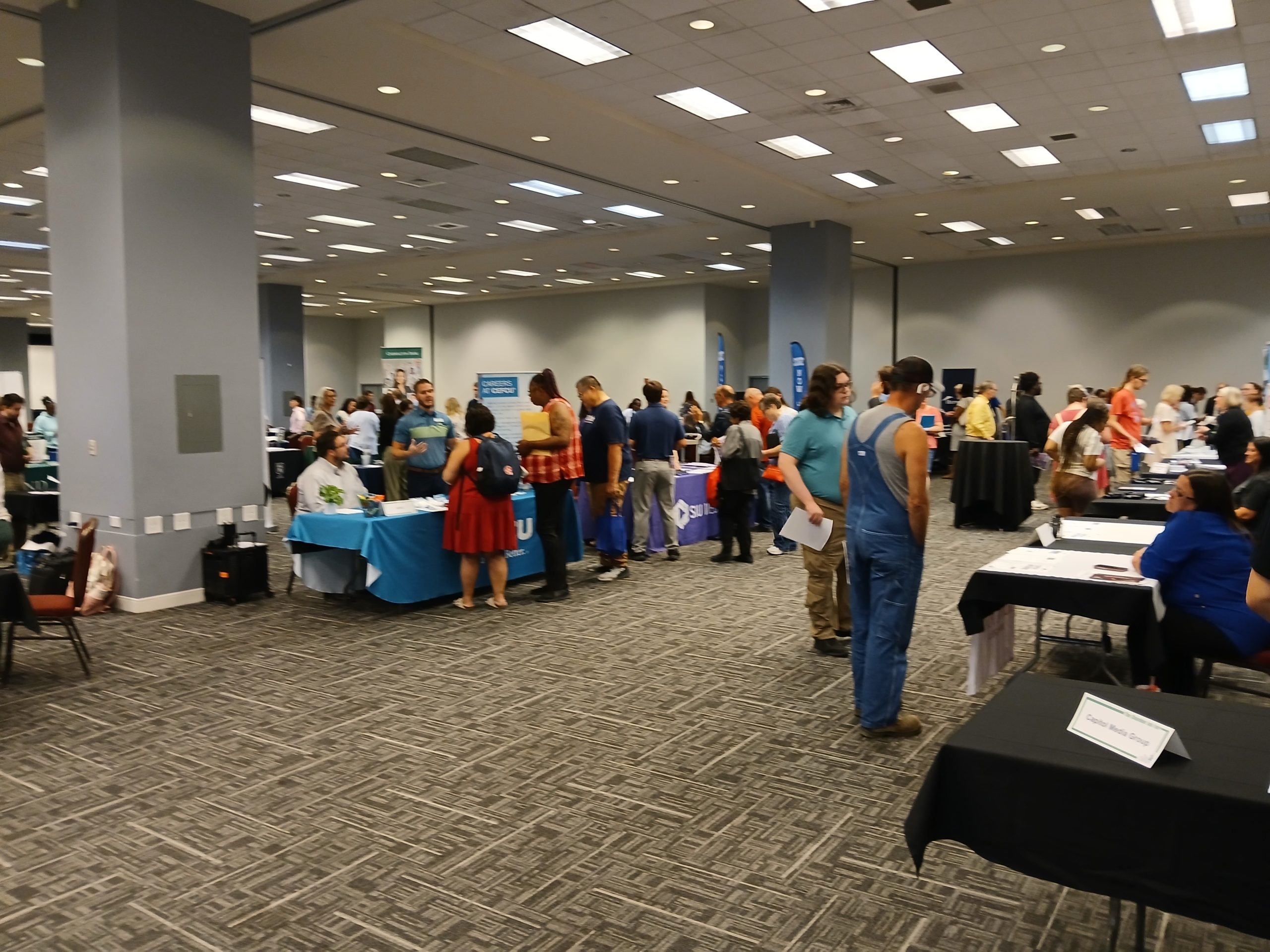 Recent graduates, new arrivals seek opportunities at semi-annual career fair